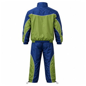 Ensemble coupe-vent imperméable personnalisé pour homme 2026 avec col montant et logo frontal - Qualité supérieure, léger - Product Image 3