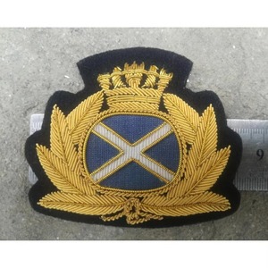 Top Hot Premium Design Your Own Handmade Gold Bullion <b>Wire</b> Sew-On Badges with <b>Magnet</b> Lightweight Embroidered Patches - Product Image 1