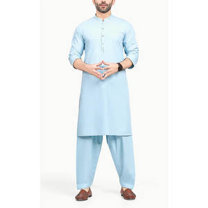 Traje Shalwar Kameez para hombre, fácil de lavar, de alta calidad, a la moda, talla adulta, ropa informal, kameez salwar para hombre en venta - Product Image 1