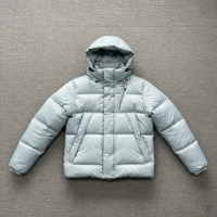 Veste d'hiver matelassée pour femme, très vendue, 100% polyester, garnissage en coton, broderie, imperméable, respirante, camouflage, à capuche