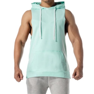 Haut à capuche sans manches moderne, tissu doux, vêtements de sport décontractés, idéal pour l'entraînement, la détente et l'usage quotidien - Product Image 1