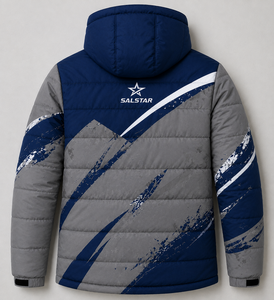 Blouson d'hiver matelassé pour homme, personnalisé, à capuche, imperméable, chaud, tendance, décontracté, pour l'extérieur, fourni par l'usine - Product Image 4