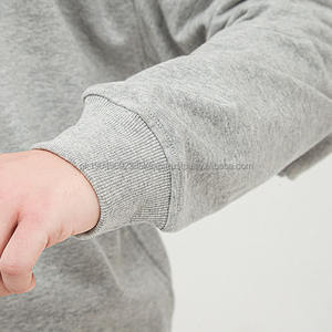 Sudadera de cuello extendido para hombre, cuello redondo de gran tamaño, 100% algodón, ropa de calle de rizo, tela personalizada para hombres, Sudadera con capucha estampada - Product Image 5