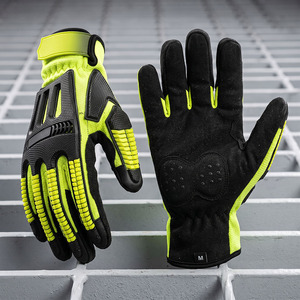 Guantes de Trabajo de Seguridad Industriales Reforzados de Cuero Sintético Tamaño XL Amara Duraderos con Origen en Pakistán - Product Image 4