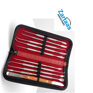 Kit d'outils de sculpture manuels en acier inoxydable de haute qualité pour la cire et la poterie - Product Image 2