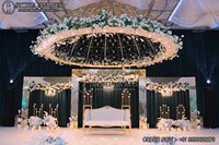 Décoration de scène de mariage tendance sur le thème des colonnes romaines, livraison rapide pour mariages en intérieur, matériau en plastique renforcé de fibres