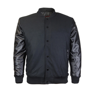 Chaqueta Varsity con Capucha, Estilo Bomber, Unisex, Informal, de Forro Polar, Personalizable, con Botones a Presión - Product Image 1