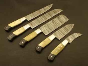 Stainless Steel Chef Kitchen <b>Knives</b> Ambidextrous <b>Bone</b> <b>Handles</b> Matte Finish 6-7.9in Blade Length Eco-Friendly Custom Logo - Product Image 4