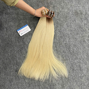 Extensions de cheveux naturels Remy vietnamiens de luxe à bandes adhésives, double épaisseur, lisses, aspect naturel, vente en gros - Product Image 2