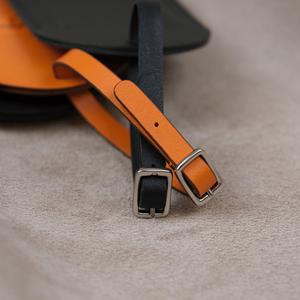 Personalized Genuine Leather Luggage <b>Tags</b> Custom Logo Travel Bag Labels Privacy Shield <b>Suitcase</b> <b>Tags</b> Gold LMP-0254 - Product Image 5