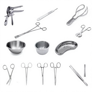 Juego de Instrumentos Quirúrgicos de Ginecología Básica para Partos, 14 Piezas, Caja de Acero Inoxidable, Manual, CE ISO, Reutilizable, Quirúrgico de Alta Calidad - Product Image 1