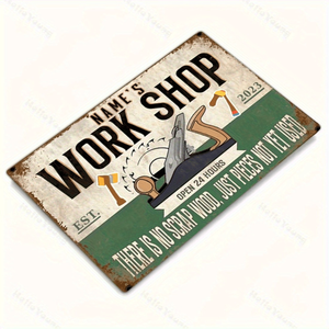 CIFbuy Targa in Metallo Personalizzata Incisa, Stile Moderno Classico, Decorazione Murale Vintage per Casa e Garage - Stampa Art Déco, Servizio di Selezione Disponibile - Product Image 4