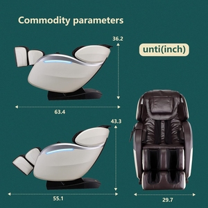 Fauteuil de massage intelligent de luxe à pression d'air, zéro gravité, avec chauffage Shiatsu pour le cou, la tête, les pieds et le corps entier, vente en gros - Product Image 3