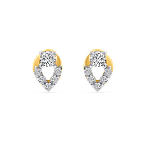 ต่างหูเพชรทรงหยดน้ำ All-Shine Czarina Diamond Studs ทองคำ 18K ประดับเพชรทรงกลมเพาะเลี้ยงในห้องปฏิบัติการ เครื่องประดับหรูหราทันสมัย - Product Image 1