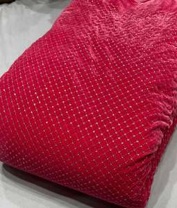 Luxury Velvet Embroidery <b>Fabric</b> With Sequin Beads Designer Soft Velvet Textile For Women Dress And Dubai Fashion Export Quality - Product Image 6