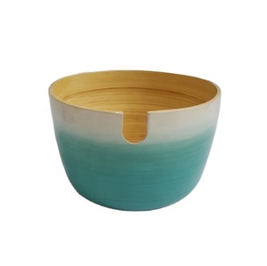 ชุดชามอาหารชามไม้ไผ่แบบหมุนเป็นมิตรต่อสิ่งแวดล้อมสำหรับบ้านและชุดเครื่องครัวผลิตในเวียดนาม - Product Image 1