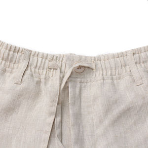 Lightweight Elastic Waist Beach Baggy Linen/Cotton Pants <b>Trousers</b> for Men <b>Drawstring</b> Comfortable Loose Fit Breathable Casual - Product Image 6