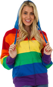 Sweat-shirt à capuche arc-en-ciel pour homme, coupe classique, en molleton, décontracté, pour le printemps, 100% coton, impression par sublimation, respirant, 460g - Product Image 5