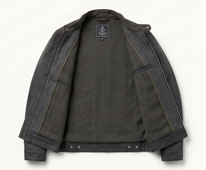 Chaqueta de Mezclilla Ligera para Hombre – Chaqueta Casual Color Gris Ceniza para Uso Diario - Product Image 3