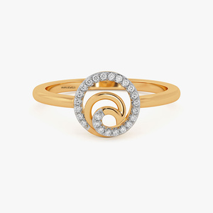 Women's Yellow Gold labgrown Diamond <b>Ring</b> Round Brilliant Cut Spiral Design Engagement <b>ring</b> 10K,14K,18K solid gold & <b>925</b> <b>Silver</b> - Product Image 4