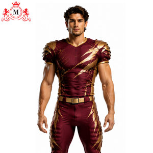 Uniforme de football américain pour hommes adultes de qualité supérieure, respirant, 100% polyester, vêtements de sport - Product Image 5