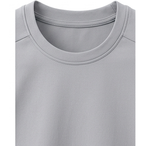 Camiseta de cuello redondo de tela elástica para hombre, camiseta de hombre más moderna, de alta calidad, personalizada, en blanco. - Product Image 3