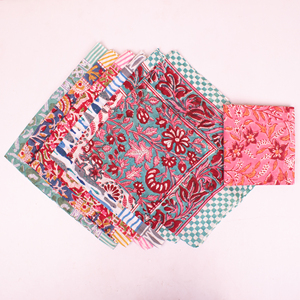 Lightweight Organic Cotton <b>Bandana</b> Floral Boho Block Printed Scarf Handmade Hair/Neck Wrap Unisex Eco-Friendly Four Seasons Gift - Product Image 4