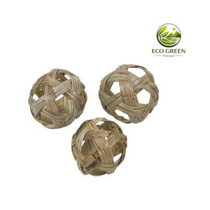 Jouet pour chat en rotin, balle tressée légère et naturelle, jouet interactif pour chats, exercice intérieur, divertissement, matériau sûr - Product Image 2