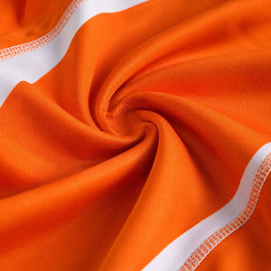 Chemise de protection solaire unisexe à manches longues orange et blanche, séchage rapide, UPF50+, écologique, respirante, en polyester, pour adultes - Product Image 6