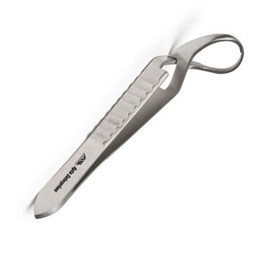 Pince à serviettes Jones en acier inoxydable, modèle Crossaction, 9 cm de long, avec poignée courbée, pour la vente en gros - Apto Enterprises - Product Image 3