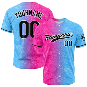Camiseta de Béisbol Personalizada de Alta Calidad, Secado Rápido, Impresión por Sublimación, Transpirable, Unisex, Servicio Personalizado - Product Image 3
