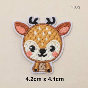 Wholesale Custom Varsity Lady Embroidery Patch Personalized Woven <b>Badge</b> for Garments Bags and Fashion Wear - Product Image 2