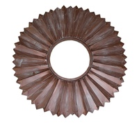 Minimalist Copper Plated Living Room Wall Mirror for Decorative Purpose