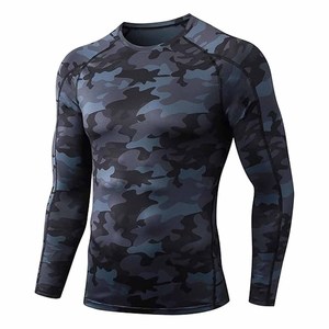 Long Sleeve <b>Compression</b> <b>Shirts</b> for Men Athletic Rash Guard custom camo Workout t <b>shirts</b> - Product Image 1