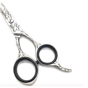 Ciseaux de coiffure professionnels MORJE en acier inoxydable 440C, pointe aiguisée, pour droitiers, manche moyen, poignée en caoutchouc - Product Image 3