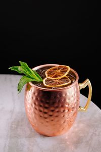Juego de tazas de cobre martillado para bebidas, color zafiro atardecer, tazas reutilizables para cócteles, hechas a mano, de primera calidad y duraderas - Product Image 1