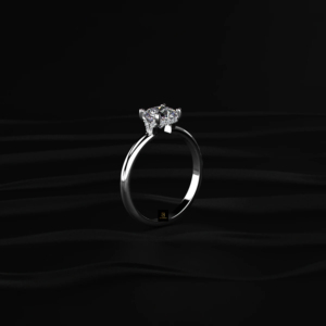 Anillo de diamante cultivado en laboratorio con certificación IGI, de color D a F, en oro, plata, amarillo, blanco, rosa, con brillo radiante, brillanteza atemporal, elegante y sostenible. - Product Image 6