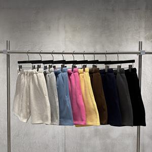 Pantalones Cortos Deportivos de Algodón para Hombre, Casuales, con Cordón, para Gimnasio, Correr, Corte Holgado, Verano, Lisos, con Logotipo Personalizado, Venta al Por Mayor, OEM - Product Image 1