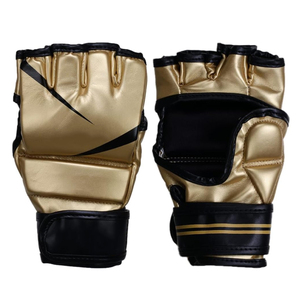 Guantes de Boxeo MMA de Cuero con Diseño Personalizado, Medios Dedos, Palma Abierta, para UFC, Artes Marciales, Muay Thai, Kickboxing, Ligeros y Transpirables - Product Image 1