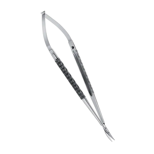 Ciseaux micro-chirurgicaux de qualité supérieure, lames courbées de 12 cm, acier inoxydable de haute qualité, réutilisables, instruments de microchirurgie supérieurs - Product Image 3