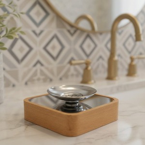 Quemador de Bakhoor Cuadrado Moderno de Madera, Mabkhara de Metal de Lujo para Carbón, Porta Incienso Árabe Minimalista para Decoración del Hogar y Regalos - Product Image 6