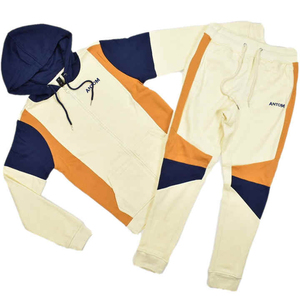 Stylish <b>Men</b> Hooded Solid Tracksuit Set For Gym Running Workout Regular Fit Activewear Comfortable Wear - Product Image 2