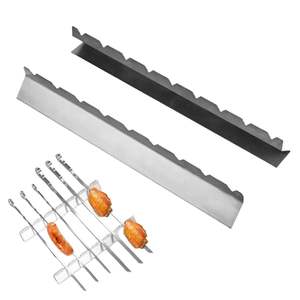 Brochetas compactas de acero inoxidable para barbacoa con lazo para colgar, para una fácil organización en la cocina o en la zona de parrilla al aire libre - Product Image 1