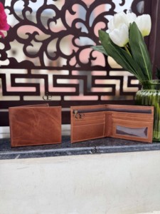 Men's New Arrival <b>Wallet</b> Real Leather Wristlet Long Zipper <b>Wallet</b> Genuine Leather Fashion Brown Color Cash Holder Gift for Him - Product Image 5
