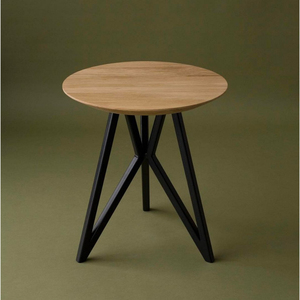 Juego de 2 mesas de centro apilables con tablero de madera rústica marrón y estructura de metal negro resistente, mesas auxiliares que ahorran espacio - Product Image 6