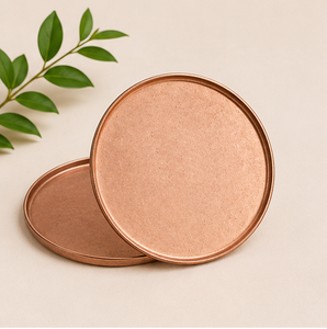 Handmade Pure Copper Coasters Set For Drinks Luxury Minimalist Solid Metal Tableware For Home And Bar Heat Resistant <b>Cup</b> <b>Mats</b> - Product Image 3