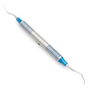 Curette Gracey Mini 11/12 à double extrémité, instrument dentaire parodontal pour surfaces mesiales et postérieures avec manche creux de 10 mm - Product Image 1