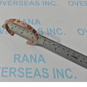 Eco Friendly Modern Pure Copper <b>Chakra</b> Magnetic Bangle Healing Energy Cuff Men Women Adjustable Unisex Metal Handicraft Jewelry - Product Image 3