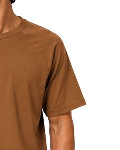 เสื้อยืดแขนสั้นคอกลมสีน้ำตาลสำหรับผู้ชาย ทรงแร็กแลน เรียบง่าย สไตล์สตรีทแวร์ รับสกรีนโลโก้ ทรงโอเวอร์ไซส์ แฟชั่น นุ่มสบาย พรีเมียม เสื้อยืดฤดูร้อน - Product Image 4