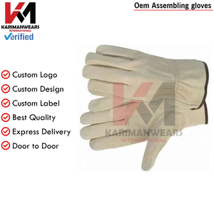 Working Gloves High Quality Industrial Gloves Anti <b>Slip</b> Cut Resistant Grip for Labor Work OEM Bulk - Product Image 4